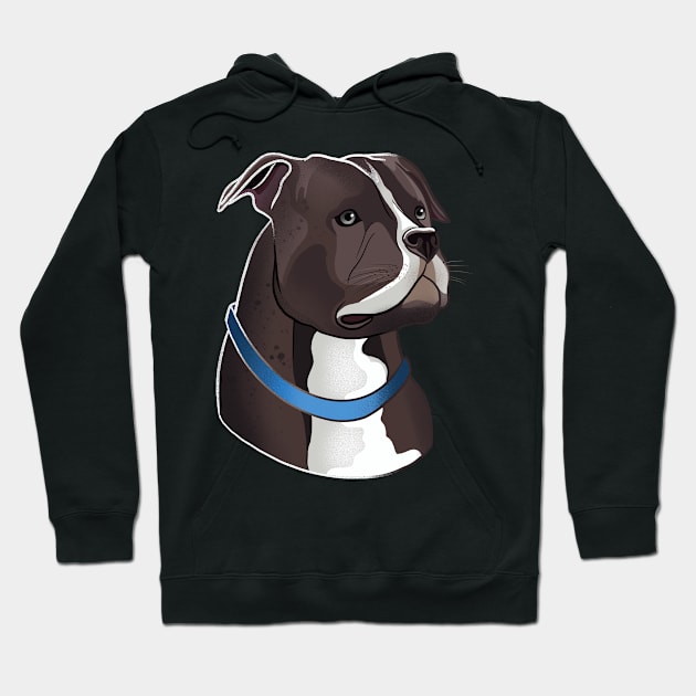 Pit Bull Hoodie by LetsBeginDesigns